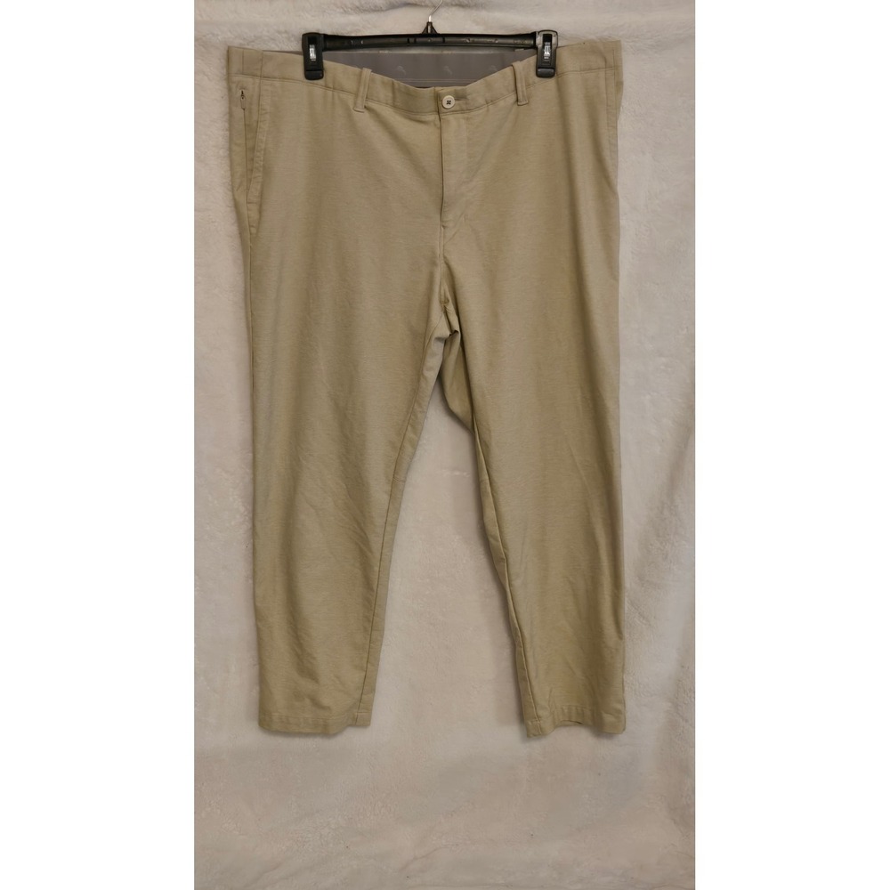 Tommy Bahama Mens On Par Flat Front Pants Khaki Tan Performance 44x30 (29)